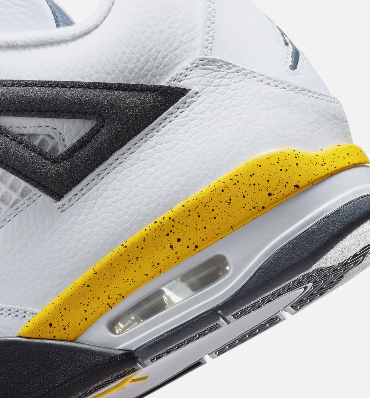 Air Jordan 4 Retro Rare Air Tour Yellow Preschool Sneakers - White/Dark Blue Grey/Black/Tour Yellow
