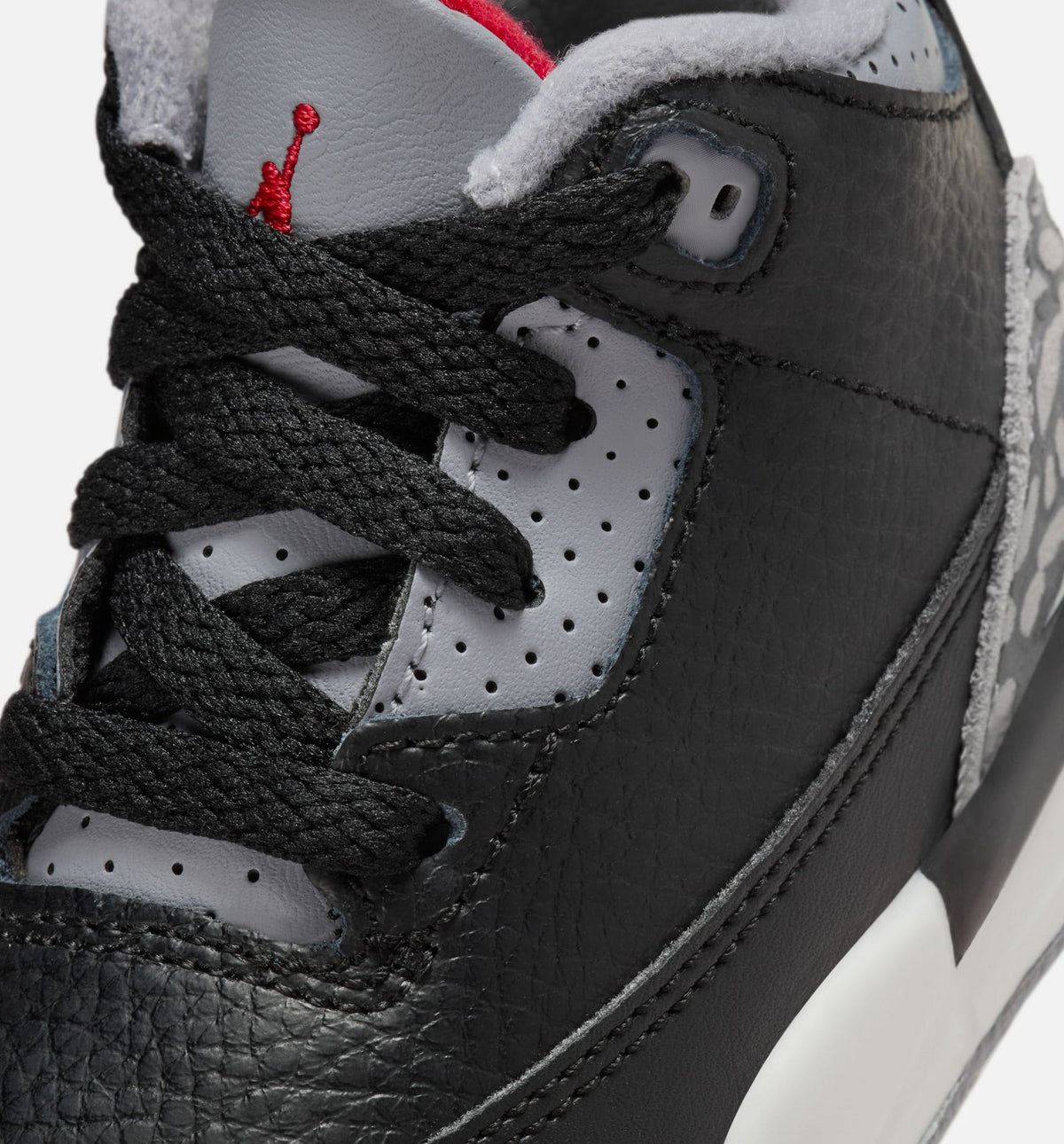 Air Jordan 3 Retro Black Cement Infant & Toddler Sneakers - Black/Fire Red/Cement Grey/Summit White