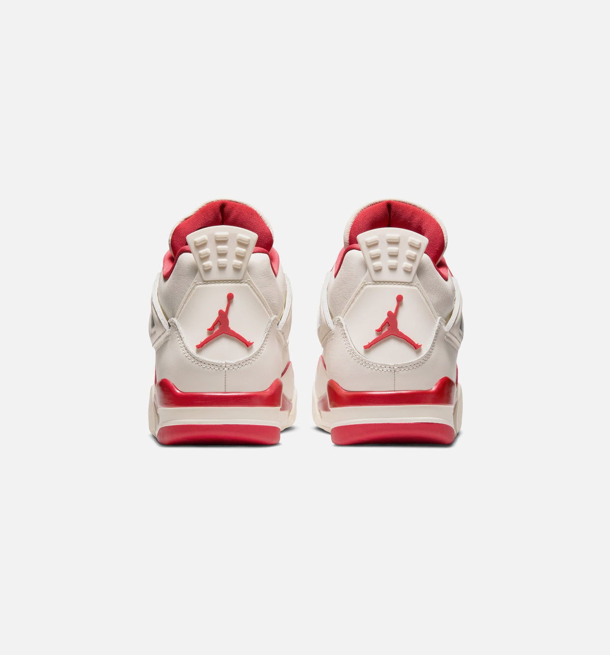Air Jordan 4 Retro Valentines Day Women's Sneakers - Pale Ivory/Sierra Red/Tough Red