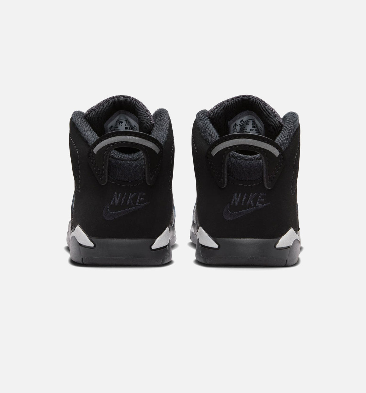 Air Jordan 6 Cap & Gown Infant & Toddler Sneakers - Black/Reflective Silver/Black