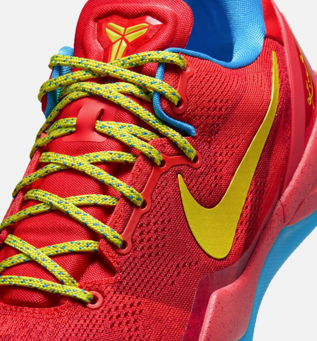 Kobe VIII Protro Year Of The Horse Men's Sneakers - Light Crimson/Vivid Blue/Bright Citron