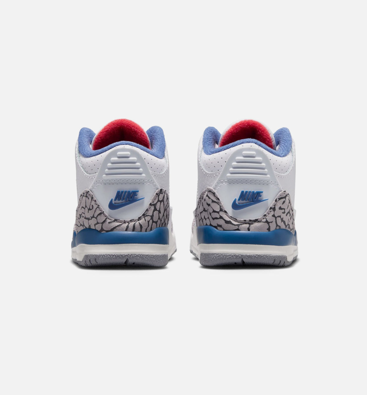Air Jordan 3 Retro OG True Blue Infant & Toddler Sneakers - White/Fire Red/True Blue