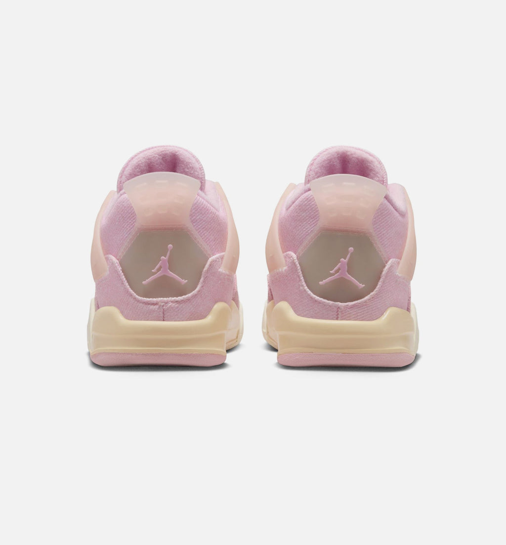 Air Jordan 4 Retro Pink Pearl And Iced Carmine Infant & Toddler Sneakers - Iced Carmine/Iced Carmine/Coconut Milk/Anthracite/Muslin/Pinksicle