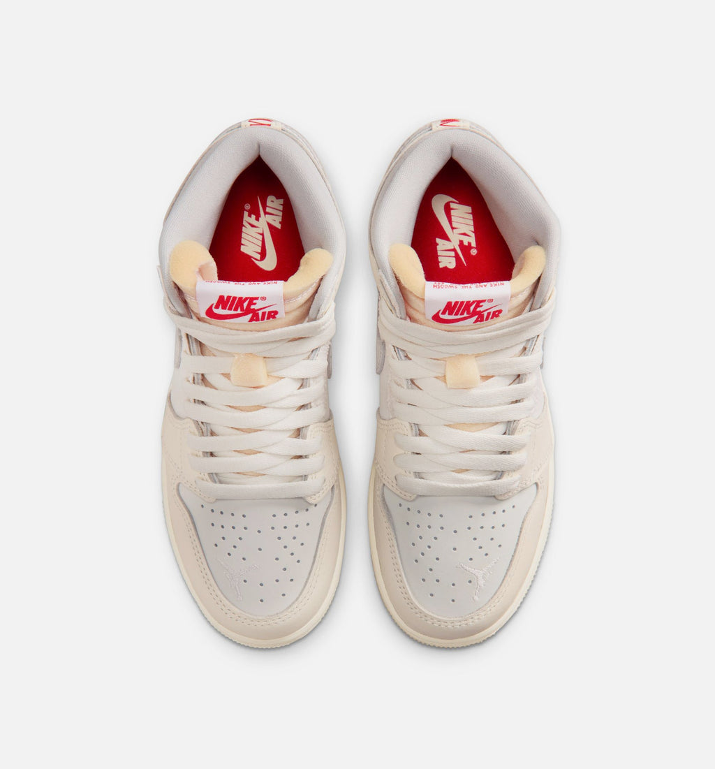 Air Jordan 1 Retro High OG Sail Grade School Sneakers - Sail/University Red/Pale Ivory/Coconut Milk/Phantom