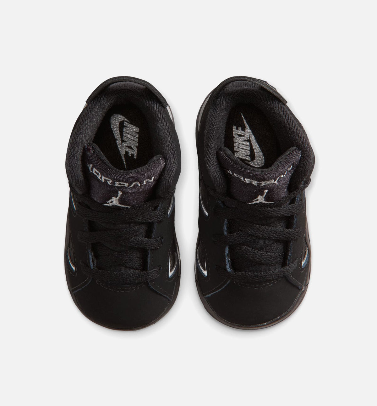 Air Jordan 6 Cap & Gown Infant & Toddler Sneakers - Black/Reflective Silver/Black