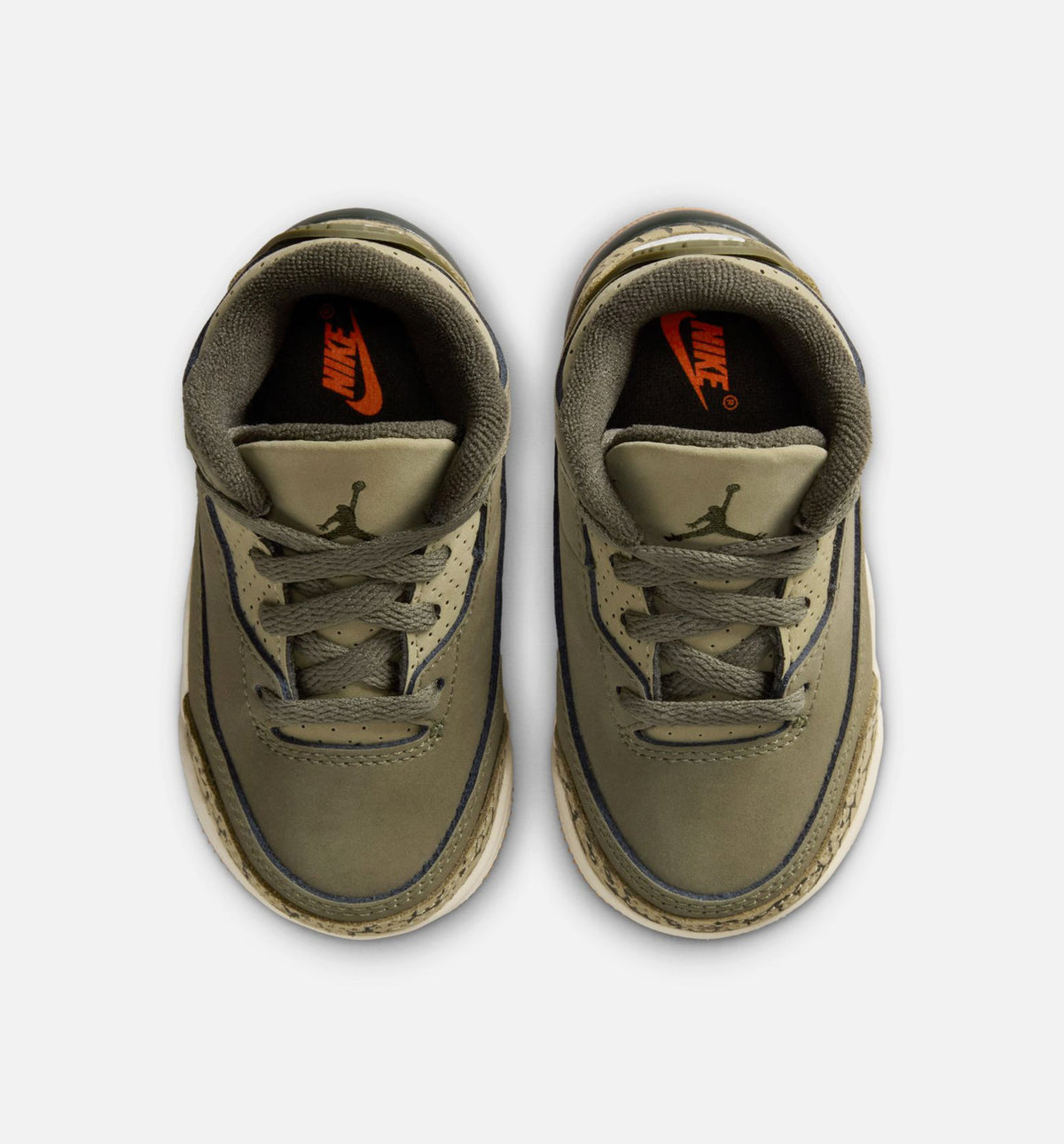 Air Jordan 3 Retro Medium Olive Infant & Toddler Sneakers - Medium Olive/Sequoia/Neutral Olive/Sail