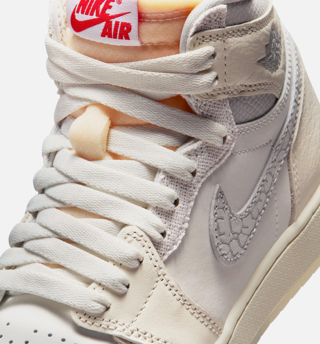 Air Jordan 1 Retro High OG Sail Grade School Sneakers - Sail/University Red/Pale Ivory/Coconut Milk/Phantom