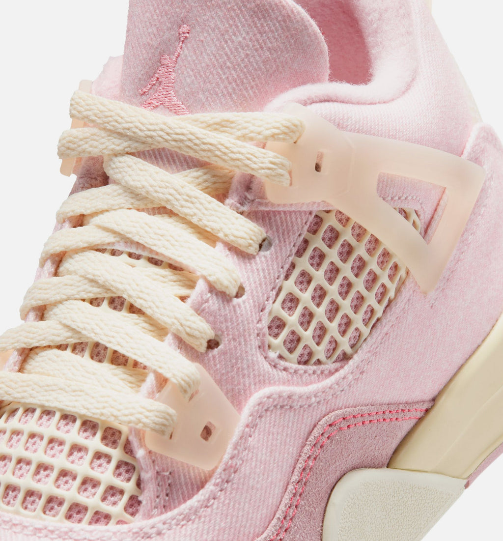 Air Jordan 4 Retro Pink Pearl And Iced Carmine Preschool Sneakers - Pearl Pink/Iced Carmine/Coconut Milk