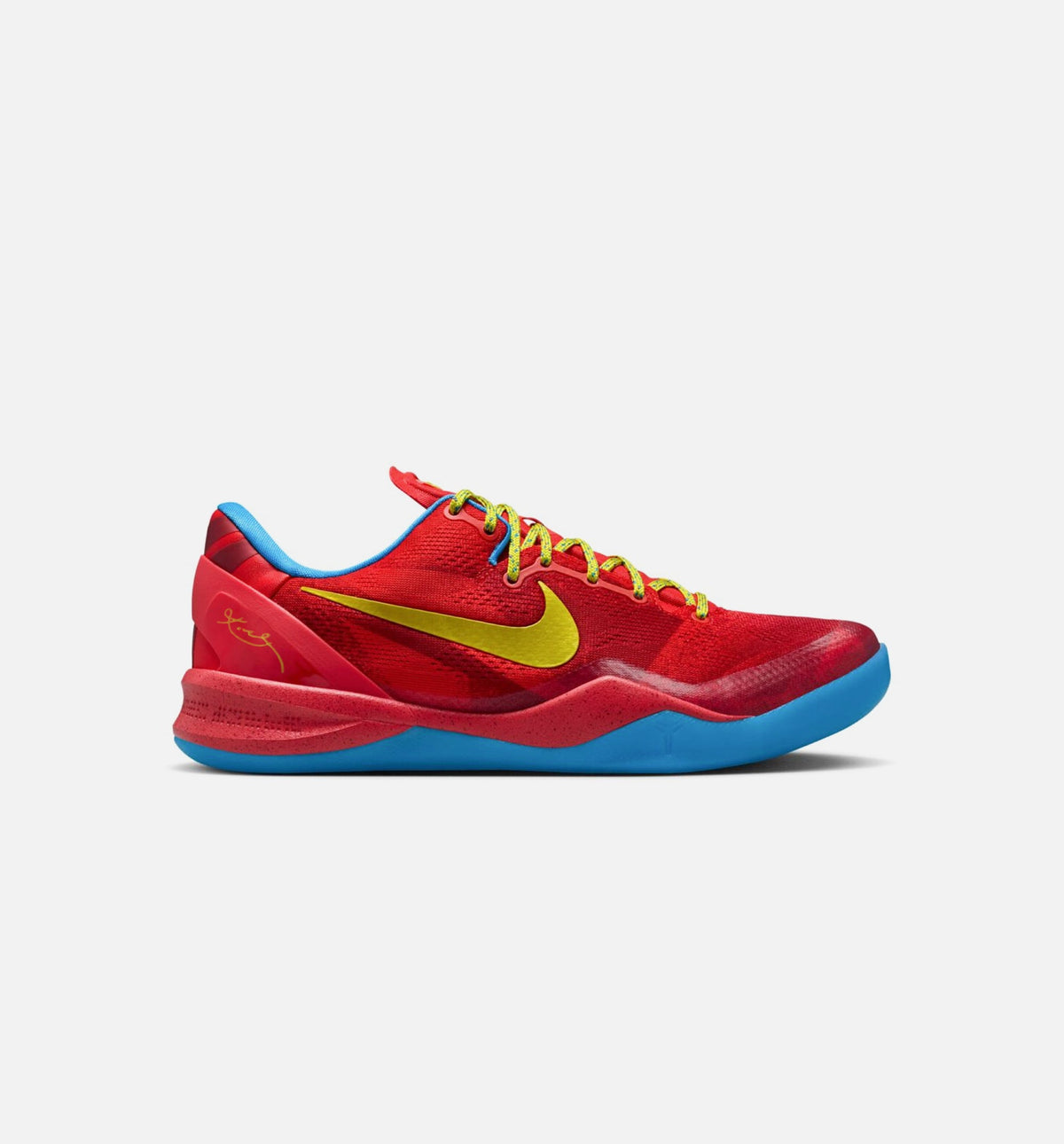 Kobe VIII Protro Year Of The Horse Men's Sneakers - Light Crimson/Vivid Blue/Bright Citron