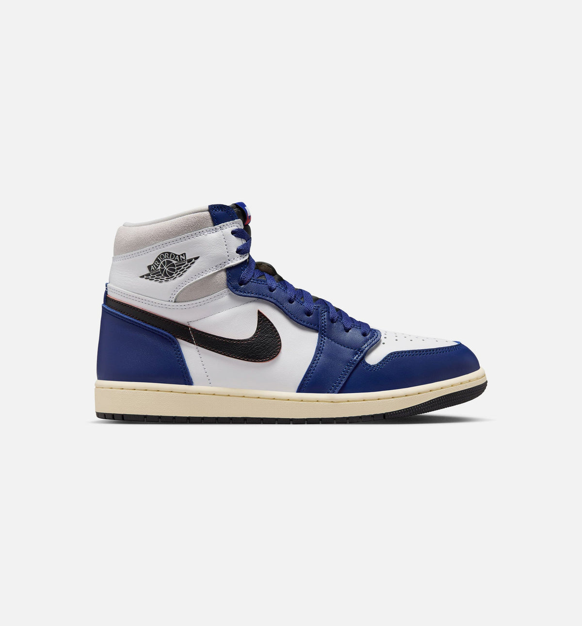 Air Jordan 1 Retro High OG Rare Air Deep Royal Blue Men's Sneakers - White/Black/Neutral Grey/Deep Royal Blue